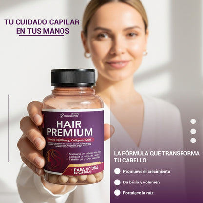 HAIR PREMIUM 80CAP/ FORTALECEDOR CAPILAR