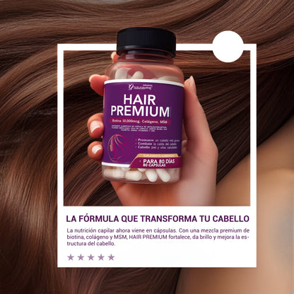HAIR PREMIUM 80CAP/ FORTALECEDOR CAPILAR